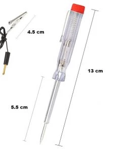 HJL Autoparts SMART ACCESSORY 6/12/24V Car Voltage Circuit Tester System Long Probe Continuity Test Light Pen - #FUSEO-70170