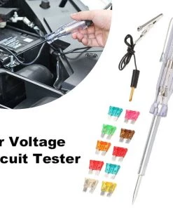 HJL Autoparts SMART ACCESSORY 6/12/24V Car Voltage Circuit Tester System Long Probe Continuity Test Light Pen - #FUSEO-70170