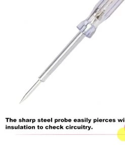 HJL Autoparts SMART ACCESSORY 6/12/24V Car Voltage Circuit Tester System Long Probe Continuity Test Light Pen - #FUSEO-70170