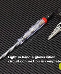 HJL Autoparts SMART ACCESSORY 6/12/24V Car Voltage Circuit Tester System Long Probe Continuity Test Light Pen - #FUSEO-70170