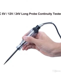 HJL Autoparts SMART ACCESSORY 6/12/24V Car Voltage Circuit Tester System Long Probe Continuity Test Light Pen - #FUSEO-70171