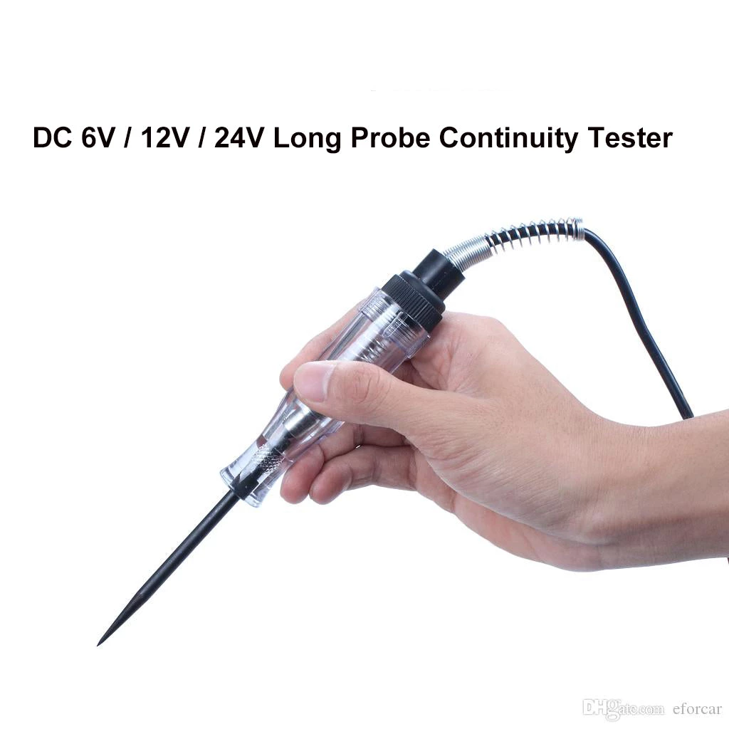 HJL Autoparts SMART ACCESSORY 6/12/24V Car Voltage Circuit Tester System Long Probe Continuity Test Light Pen - #FUSEO-70171 4 HJL Autoparts SMART ACCESSORY 6/12/24V Car Voltage Circuit Tester System Long Probe Continuity Test Light Pen - #FUSEO-70171