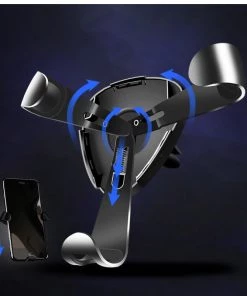 HJL Autoparts Universal Air Vent Gravity Auto Lock Metal Car Phone Holder For 4-6” Phone-Black - #GCH-3301 13 HJL Autoparts Universal Air Vent Gravity Auto Lock Metal Car Phone Holder For 4-6” Phone-Black - #GCH-3301