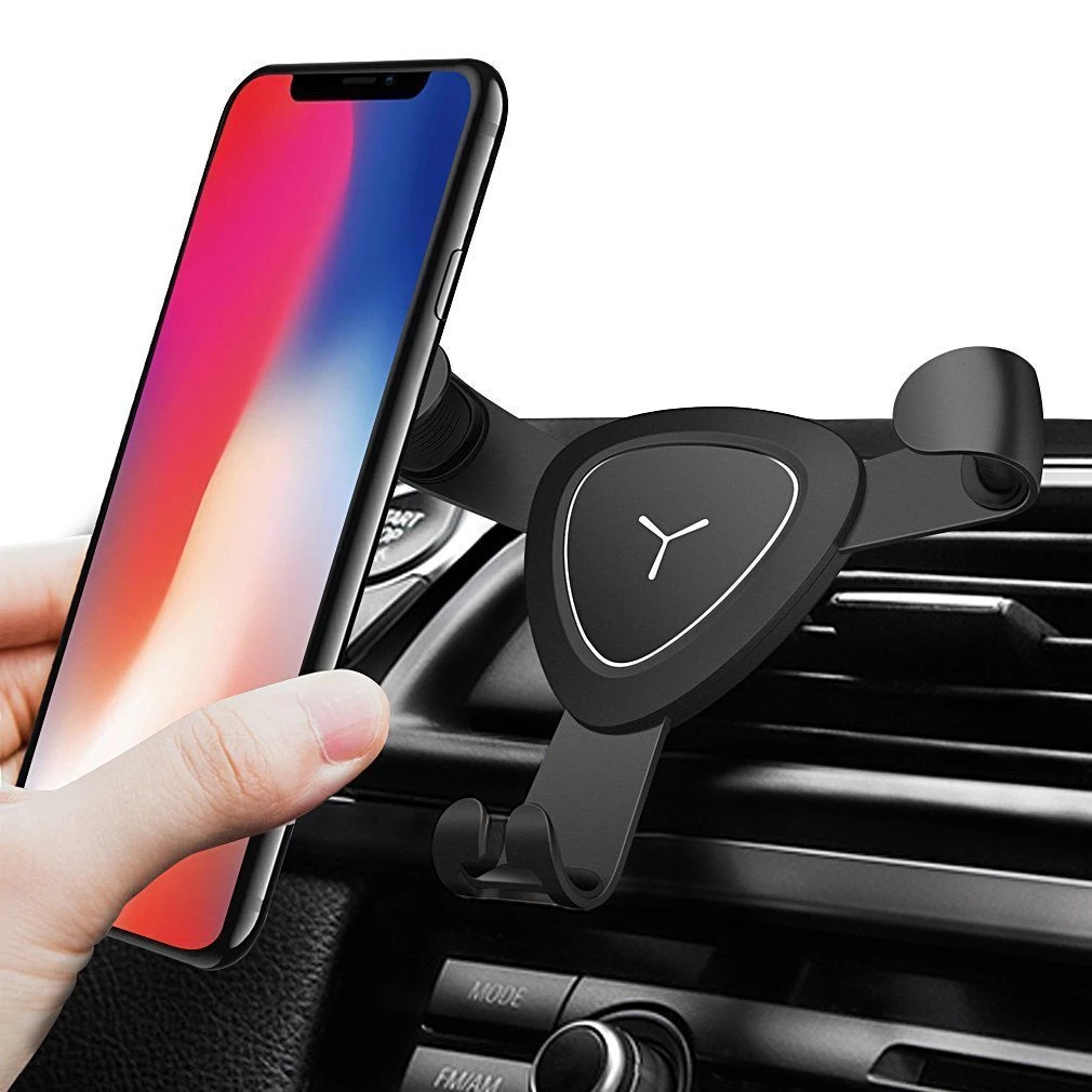 HJL Autoparts Universal Air Vent Gravity Auto Lock Metal Car Phone Holder For 4-6” Phone-Black - #GCH-3301 8 HJL Autoparts Universal Air Vent Gravity Auto Lock Metal Car Phone Holder For 4-6” Phone-Black - #GCH-3301