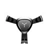 HJL Autoparts Universal Air Vent Gravity Auto Lock Metal Car Phone Holder For 4-6” Phone-Black - #GCH-3301