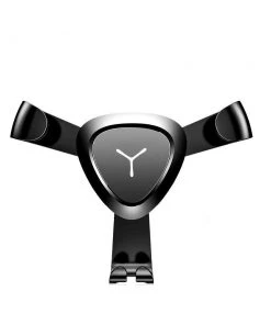 HJL Autoparts Universal Air Vent Gravity Auto Lock Metal Car Phone Holder For 4-6” Phone-Black - #GCH-3301