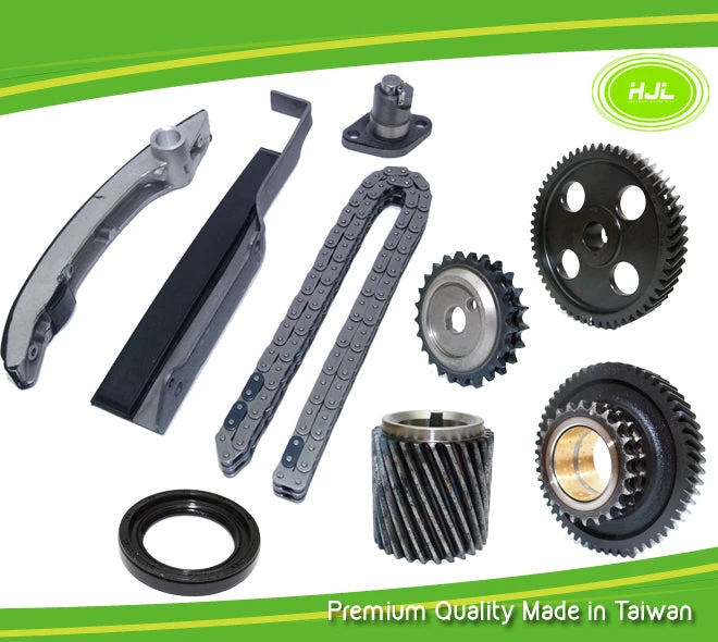 HJL Autoparts Timing Chain Kit Fit MITSUBISHI Pajero Delica Canter TRITON 2.8L Diesel Engine: 4M40 1993-02( Double Row Chain) With Gears - #HJ-39106