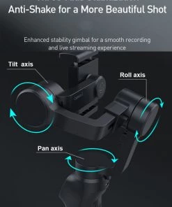 HJL Autoparts 3-Axis Smartphone Gimbal Handheld Stabilizer Vlog Youtuber Smart Face Tracking - #MOBIL-31100