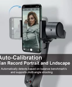 HJL Autoparts 3-Axis Smartphone Gimbal Handheld Stabilizer Vlog Youtuber Smart Face Tracking - #MOBIL-31100