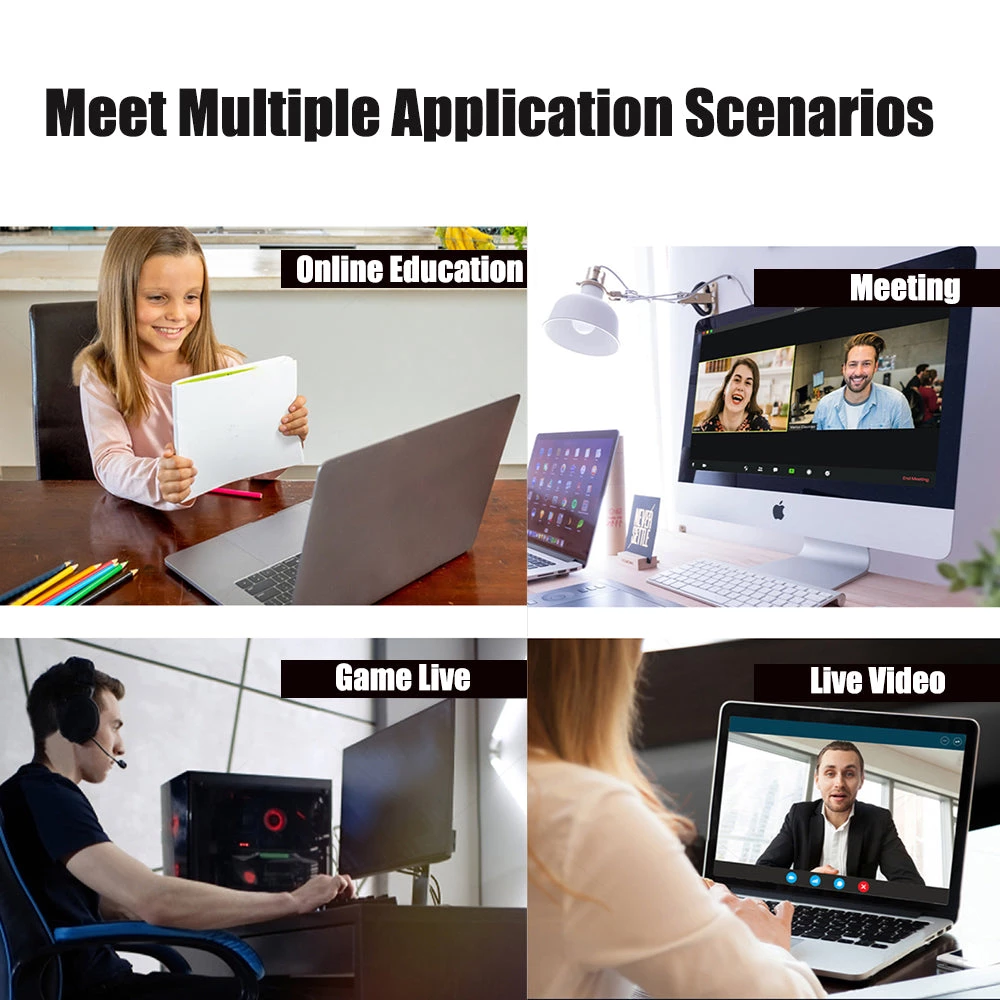 HJL Autoparts SMART ACCESSORY 1080P Webcam Full HD USB 2.0 For PC Desktop Laptop Web Camera With Microphone - #MOBIL-45104 7 HJL Autoparts SMART ACCESSORY 1080P Webcam Full HD USB 2.0 For PC Desktop Laptop Web Camera With Microphone - #MOBIL-45104