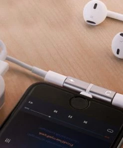 HJL Autoparts SMART ACCESSORY Double 2in1 Headphone Audio & Charger Adapter Splitter For IPhone X XR 7 8 - #MOBIL-789X0