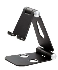 HJL Autoparts Sales 4 HJL Autoparts Foldable Smart Phone Tablet (3-10”) Stand Aluminum Alloy Angle-Adjustable-Black - #MOBIL-91972 PHONE ACCESSORY