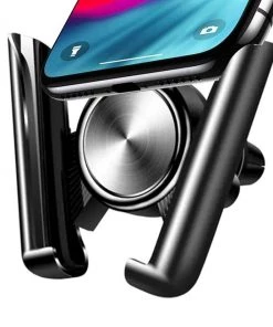 HJL Autoparts SMART ACCESSORY Universal Air Vent Gravity Car Phone Mount Auto-Clamping For 4.5-6” Phones - #MOBIL-91980