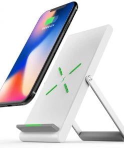 HJL Autoparts SMART ACCESSORY Foldable Stand Qi Wireless Charger For IPhone X XR XS 8 8Plus, Samsung S6-S9 - #MOBIL-9000