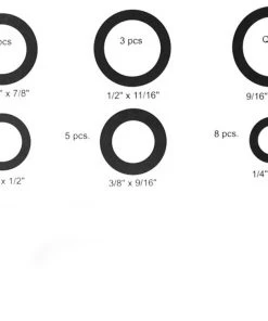 HJL Autoparts CAR ACCESSORY 50 PCS O Rings Round Rubber Seal Universal Assortment Kit Plumbing Air Auto - #ORING-00050