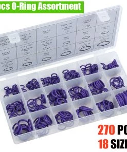 HJL Autoparts Sales 12 HJL Autoparts CAR ACCESSORY 270 PCS O Rings Round Rubber Seal Universal Assortment Kit Plumbing Air Auto - #ORING-00270