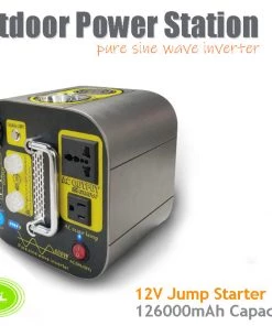 HJL Autoparts Outdoor Power Station 126000mAh 600W W/AC Output 110V Pure Sine Wave JumpStarter - #S6600