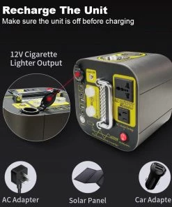 HJL Autoparts Outdoor Power Station 126000mAh 600W W/AC Output 110V Pure Sine Wave JumpStarter - #S6600