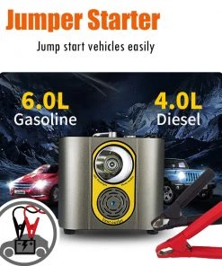 HJL Autoparts Outdoor Power Station 126000mAh 600W W/AC Output 110V Pure Sine Wave JumpStarter - #S6600