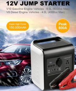 HJL Autoparts Portable Power Station 150000mAh 500W W/AC Output 110V Pure Sine Wave JumpStarter - #S6800 CAR ACCESSORY