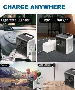 HJL Autoparts Portable Power Station 150000mAh 500W W/AC Output 110V Pure Sine Wave JumpStarter - #S6800 CAR ACCESSORY