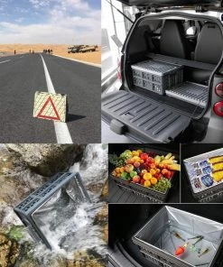 HJL Autoparts SMART ACCESSORY Car Trunk Organizer Box+Cooler&Waterproof Bag Collapsible For Cars Outdoor - #STOGE-BX010