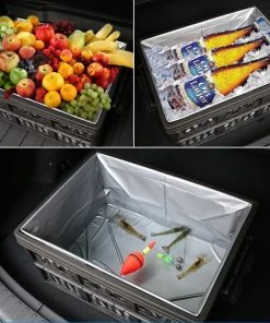 HJL Autoparts SMART ACCESSORY Car Trunk Organizer Box+Cooler&Waterproof Bag Collapsible For Cars Outdoor - #STOGE-BX010