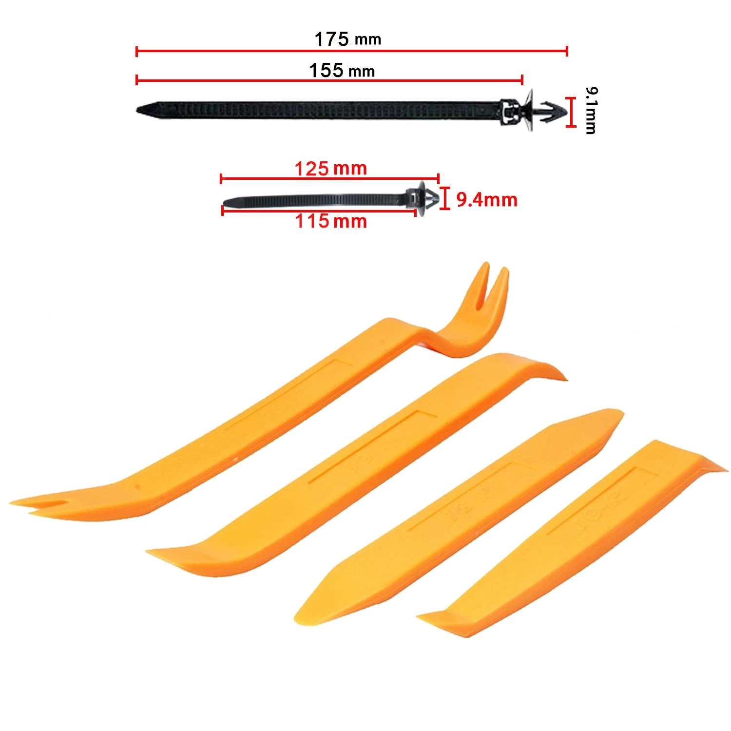 HJL Autoparts SMART ACCESSORY 450 PCS Auto Body Plastic Retainer Rivets Set+Plastic Remover For GM FORD HONDA - #TOKIT-99450 5 HJL Autoparts SMART ACCESSORY 450 PCS Auto Body Plastic Retainer Rivets Set+Plastic Remover For GM FORD HONDA - #TOKIT-99450