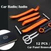 HJL Autoparts 12 Pcs Plastic Car Radio Door Clip Panel Trim Dash Audio Removal Pry Kit Tool Set - #TOKIT-99812 SMART ACCESSORY