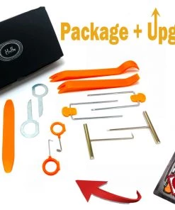 HJL Autoparts 12 Pcs Plastic Car Radio Door Clip Panel Trim Dash Audio Removal Pry Kit Tool Set - #TOKIT-99812 SMART ACCESSORY