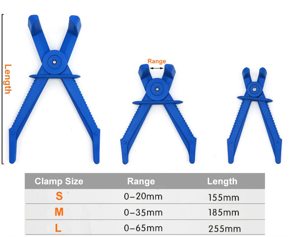 HJL Autoparts SMART ACCESSORY 3PCS Set Car Fuel Oil Tube Hose Pinch-Off Pliers Fuel Lines Sealing Curve Clamps - #TOKIT-99833 4 HJL Autoparts SMART ACCESSORY 3PCS Set Car Fuel Oil Tube Hose Pinch-Off Pliers Fuel Lines Sealing Curve Clamps - #TOKIT-99833