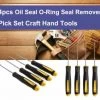 HJL Autoparts 4 Pcs/Set Durable Car Hook Oil Seal O-Ring Seal Remover Pick Set Craft Hand Tools - #TOKIT-99844 SMART ACCESSORY