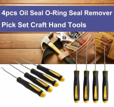 HJL Autoparts 4 Pcs/Set Durable Car Hook Oil Seal O-Ring Seal Remover Pick Set Craft Hand Tools - #TOKIT-99844 SMART ACCESSORY 3 HJL Autoparts 4 Pcs/Set Durable Car Hook Oil Seal O-Ring Seal Remover Pick Set Craft Hand Tools - #TOKIT-99844 SMART ACCESSORY