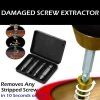 HJL Autoparts SMART ACCESSORY Damaged Screw Remover Extractor Easily Remove Stripped Damaged Screws Set Of 4 - #TOKIT-99854