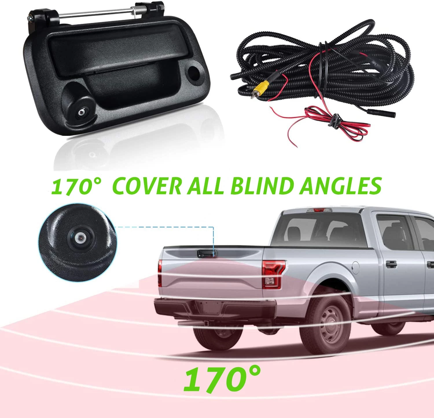 HJL Autoparts Ford Tailgate Handle With Camera F150 Backup Camera F250 F350 Tailgate Camera - #04915-45200 4 HJL Autoparts Ford Tailgate Handle With Camera F150 Backup Camera F250 F350 Tailgate Camera - #04915-45200