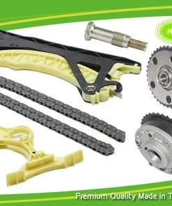 HJL Autoparts Timing Chain Kit+2 Camshaft VVT(Intake+Exhaust)Gears For BMW N45 N40 E46 316i - #HJ-02008-V