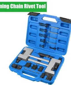 HJL Autoparts Timing Chain Rivet Tool Kit Compatible With Mercedes Benz M271 M272 M273 M274 M276 Chrysler Jeep, Engine Timing Chain Assembly/Separating/Locking Tool Set - #TOKIT-32007