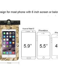 HJL Autoparts Camo Waterproof Underwater Pouch Bag Dry Case Cover+Compass For Cell Phone Fun - #MOBIL-20000 SMART ACCESSORY