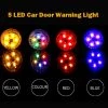 HJL Autoparts 4 PCS Car Door Warning Light 5 LED Wireless Safety Anti Collision Alarm Lamp - #ASSRY-73664 SMART ACCESSORY