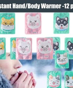 HJL Autoparts 12 Packs Warmer Long Lasting 8-Hour Air Activated Instant Heating Cute Animals - #HTBAG-00412