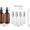HJL Autoparts SMART ACCESSORY 8PCS 2oz Amber Glass Small Spray Bottles Misty Spray Bottles - #SPRAY-330W0