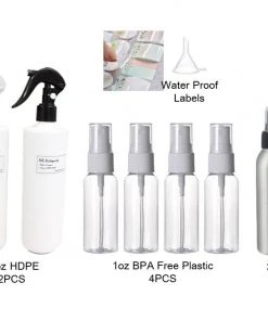 HJL Autoparts SMART ACCESSORY 8PCS HDPE Plastic Spray Bottles 16oz SAFETY SWITCH 1oz Alcohol Botellas De Spray - #SPRAY-330P0