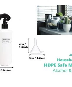 HJL Autoparts SMART ACCESSORY 8PCS HDPE Plastic Spray Bottles 16oz SAFETY SWITCH 1oz Alcohol Botellas De Spray - #SPRAY-330P0