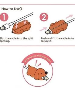 HJL Autoparts 12PCS Cable Bites Animals Phone Cable Protector Cord Cute Animal Phone Accessory Protects Cable Accessory - #MOBIL-21120 SMART ACCESSORY