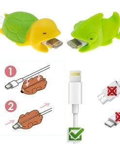 HJL Autoparts 12PCS Cable Bites Animals Phone Cable Protector Cord Cute Animal Phone Accessory Protects Cable Accessory - #MOBIL-21120 SMART ACCESSORY