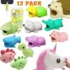 HJL Autoparts 12PCS Cable Bites Animals Phone Cable Protector Cord Cute Animal Phone Accessory Protects Cable Accessory - #MOBIL-21120 SMART ACCESSORY