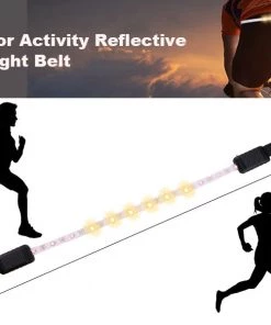 HJL Autoparts Cycling Outdoor Activity Reflective LED Light Belt Remote Control Rechargeable - #ASSRY-80200