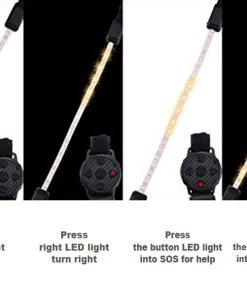 HJL Autoparts Cycling Outdoor Activity Reflective LED Light Belt Remote Control Rechargeable - #ASSRY-80200