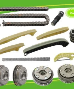 HJL Autoparts Sales 24 HJL Autoparts Timing Chain Kit W/Oil Pump Drive Chain+ 4 VVT Gears For Mercedes-Benz M272 M273 - #HJ-32072-FV MERCEDES BENZ