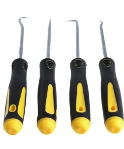 HJL Autoparts 4 Pcs/Set Durable Car Hook Oil Seal O-Ring Seal Remover Pick Set Craft Hand Tools - #TOKIT-99844 SMART ACCESSORY 16 HJL Autoparts 4 Pcs/Set Durable Car Hook Oil Seal O-Ring Seal Remover Pick Set Craft Hand Tools - #TOKIT-99844 SMART ACCESSORY
